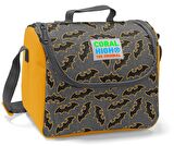 Coral High Yarasa Baskılı Okul Çantası ve Beslenme Çantası Seti - Erkek Çocuk - USB Soketli