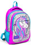 Coral High Kız Çocuk Gri Unicorn Okul Sırt Çantası ve Beslenme Çantası