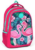 Coral High Kız Çocuk Pembe Flamingo Okul Sırt Çantası ve Beslenme Çantası
