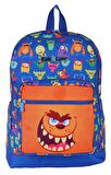 Kaukko Kids&Love Mavi Sevimli Canavarlar İlkokul Çanta ve Kalemlik Seti - Erkek Çocuk