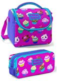 Coral High Mor Cupcake Kız Çocuk Beslenme Çantası Seti