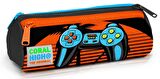 Coral High Turuncu Gamers Çekçek Okul Çantası Seti - Işıklı Tekerlekler - Erkek Çocuk