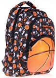 Kaukko Kids&Love Turuncu Basketbol Okul Çantası Seti - Erkek Çocuk