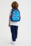 Coral High Lacivert Mavi Gemiler Erkek Çocuk İlkokul Sırt Çantası ve Kalemlik Seti