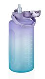 Vagonlife 2000 ml Mega Boy Renkli Matara - Mor - (2 litre)