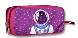 Cennec Bordo Mavi Astronot İlkokul Çantası ve Kalemlik Seti - Erkek Çocuk
