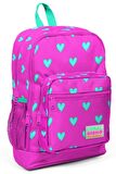 Coral High Pembe Kalp Desenli Okul Sırt Çantası ve Kalemlik Seti - Kız Çocuk