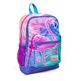Coral High Pembe Mor Flamingo Kız Çocuk İlköğretim Okul Sırt Çantası ve Beslenme Çanta Seti