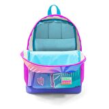 Coral High Pembe Mor Flamingo Kız Çocuk İlköğretim Okul Sırt Çantası ve Beslenme Çanta Seti