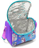 Coral High Mor Pembe Unicorn Desenli Kız Çocuk Beşli Okul Çanta Seti - İlkokul ve Ortaokul İçin Uygun