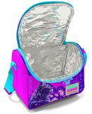 Coral High Mor Pembe Anime Kedi Üçlü Çekçek Işıklı Tekerlekli Çanta Seti - Kız Çocuk