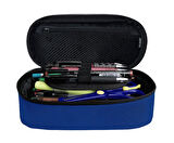 Jacbag Saks Mavi Erkek Çocuk/Yetişkin Oval XL Organizer Kalem Kutusu Kalemlik
