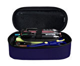 Jacbag Mor Kadın/Kız Çocuk Oval XL Organizer Kalem Kutusu Kalemlik