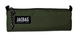 Jacbag Haki Yeşil Erkek Çocuk Tek Bölmeli Üçgen Okul ve Ofis Kalem Kutusu