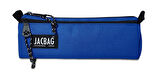 Jacbag Dual Prime İki Bölmeli Üçgen Saks Mavi Erkek Çocuk Kalem Çantası