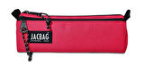 Jacbag Dual Prime İki Bölmeli Üçgen Kırmızı Kız Çocuk Kalem Çantası