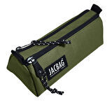 Jacbag Dual Prime İki Bölmeli Üçgen Yeşil Erkek Kalem Çantası