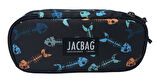 Jacbag Kılçık Baskılı Oval XL Organizer Kalem Kutusu Kalemlik