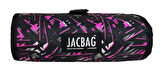 Jacbag Pembe Geometrik Senior Sanatsal Rulo Organizer Kalem Çantası (Kız Çocuk/Kadın)