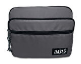 Jacbag Gri Üç Cepli Tablet Telefon Çantası - Erkek Çocuk/Yetişkin