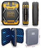 Coral High Siyah Sarı Robot Erkek Çocuk Okul Çantası ve İki Katlı Organizer Kalemlik Seti