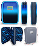 Coral High Mavi Lacivert Renk Geçişli Erkek Çocuk Okul Çantası ve Organizer Kalemlik Seti 23745 11152