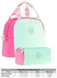 Kaukko Quick Kız Çocuk Beslenme Çantası (K9065) ve Kalemlik (K2701) Seti