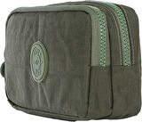 Pippa Yogi İki Gözlü Erkek Çocuk Yeşil Krinkıl Kumaş Kalem Çantası/Kalemlik - KK975-2