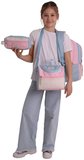 CalaCilo Cloudy Pembe Mavi Renkli Pembe - Mavi Kız Çocuk Üçlü İlkokul Okul Çantası Seti - SETCC-C4086A