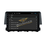 GOVİMAKS HONDA CİVİC FC5  2016 - 2021 6 GB RAM 128 GB HAFIZA ANDROID MULTIMEDIA TEYP