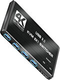 4kvm421 Kvm Switch 2x1 Hdmı 2.0 4k Ultra Hd 2160p Usb 3.0 Hdcp 2.3 Hdr10 400MHz Hız