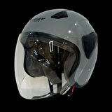 Sway Sw733 Yarım Yazlık Kask Gri LARGE
