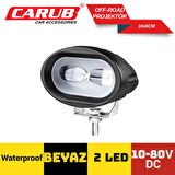 Sis Farı (1 Adet) Off Road Beyaz Carub 3010612 10-80v 2led Beyaz 10x6cm