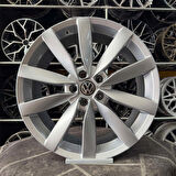 19 inç 5x112 VW LUGANO PASSAT CC GOLF JETTA UYUMLU Gümüş Jant Modeli Volkswagen