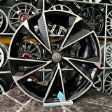 17 inç 5x100 AUDİ RS POLO İBİZA UYUMLU Siyah Elmas Kesim Jant Modeli Volkswagen Seat
