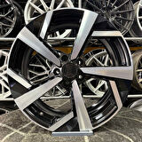 19 inç 5x114.3 QASHQAİ UYUMLU Siyah Elmas Kesim Jant Modeli Nissan