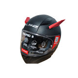 Motospartan Kask Süsü Kanat Kırmızı