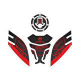 Gogo Tank Pad Seti 001 Siyah-kırmızı Cf Moto 150nk 2016-2023