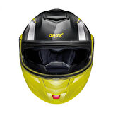 Grex G9.2 Steadfast N.com Çene Açılır Kask Siyah-sarı LARGE