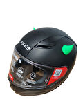 Motospartan Kask Boynuzu Yeşil 4cm