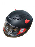 Motospartan Kask Boynuzu Kırmızı 4cm