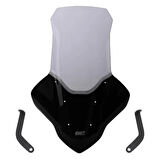 Gp Kompozit Siperlik Tur Camı 82cm Füme Elcikli Uzun Yamaha Nmax 125 / 155 2021-2024 Uyumlu