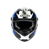 Zeus Zs-811a Al8 Kapalı Kask Siyah-mavi MEDIUM