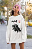 Berserk Baskılı Unisex Oversize Anime Sweatshirt