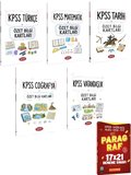 Data Yayınları KPSS Türkçe+Matematik+Tarih+Coğrafya+Vatandaşlık Özet Bilgi Kartları+EVP Akademi TYT Paragraf REST 17 x 21 Deneme