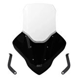 Gp Kompozit Siperlik Tur Camı 74cm Şeffaf Elcikli Yamaha Nmax 125 155 2021-2024