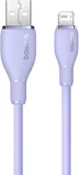 Pudding Hızlı Şarj Özellikli Lightning Kablo 2.4A 1.2 Metre, Mor
