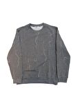 Süvari Mermer Desen Rahat Kalip Sweatshirt
