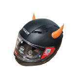 Motospartan Kask Boynuzu Turuncu 7.5cm