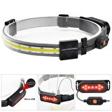 KAFA FENERİ LAMBASI ŞERİT COB LED ŞARJLI 30W RANCHI RC-33